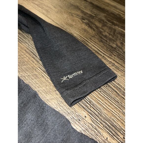 Terramar Men’s Thermowool Wool Blend Half Zip Pullover Black Medium - Picture 2 of 8
